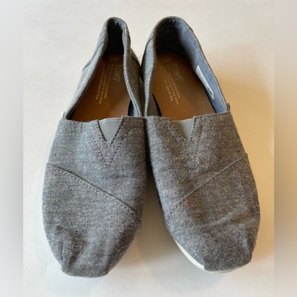 Tom’s Gray Casual Slip-On Shoes